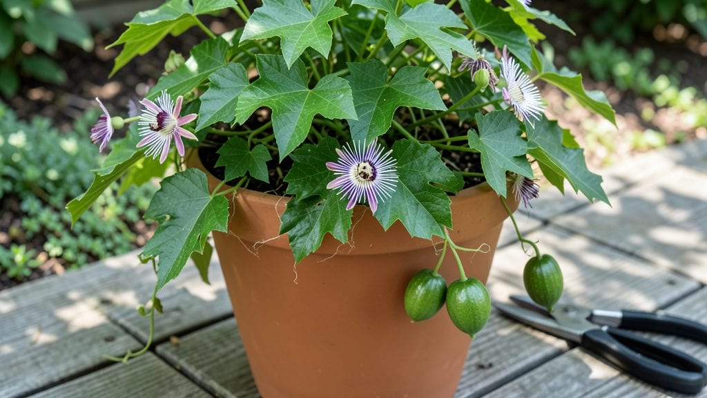 Passion Flower Potted: Thriving Vines With Year-Round Starburst Blooms
