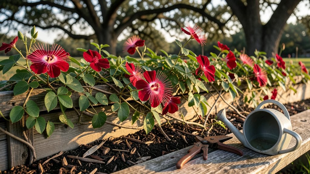 Red Passion Flower Plant: Pacific Northwest's Hardy Climber With Starburst Drama