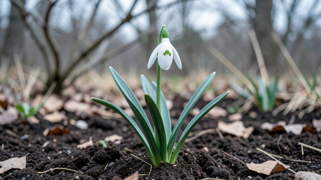 Small White Bulb Flowers: Pacific Northwest's Frost-Resistant Vertical Elegance