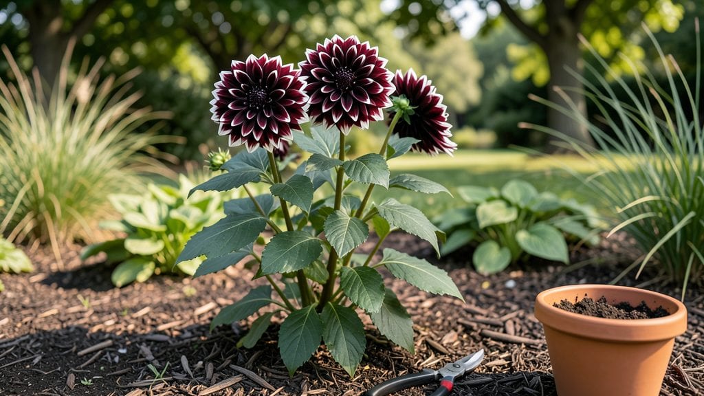 Maroon and White Flowering Climber: Pacific Northwest's Frost-Resistant Vertical Showstopper