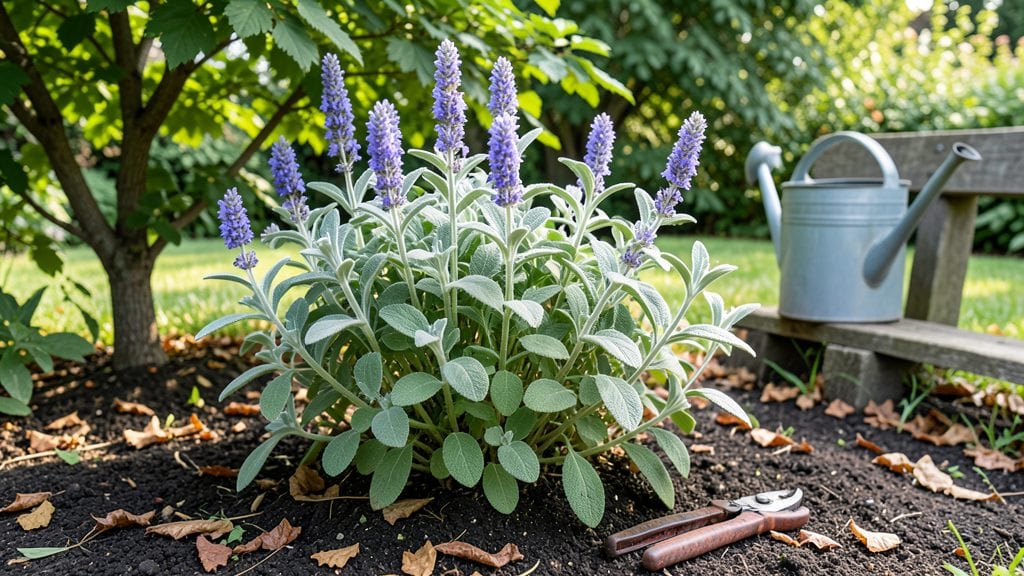 Sage Purple Flowers: Edible Starbursts for Pollinators and Plates