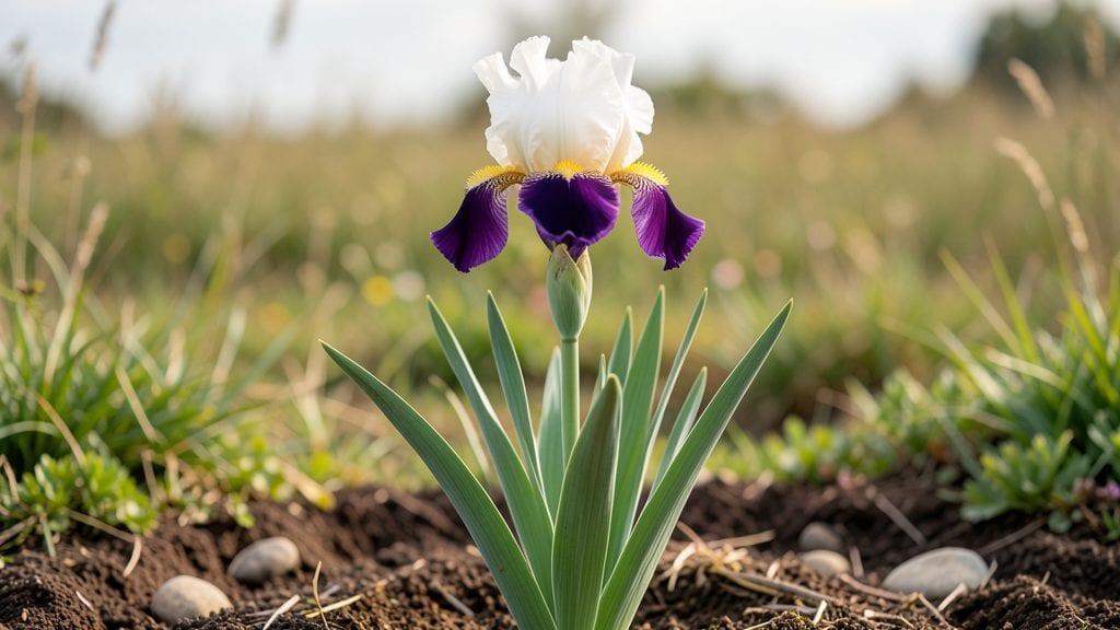 Purple and White Iris Flower: Bold Starburst Perennials for Pacific Northwest Gardens