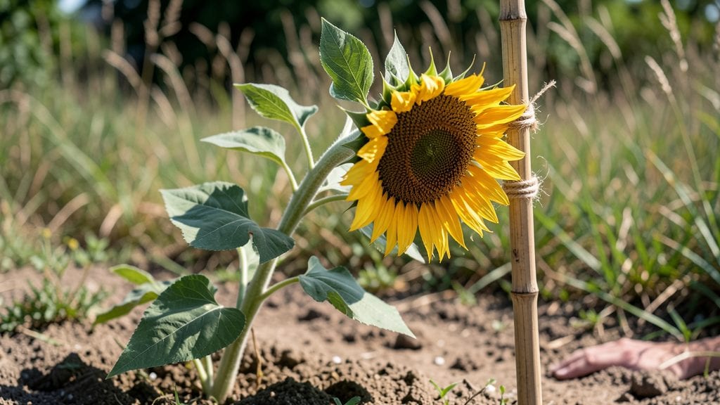 How to Keep Sunflowers from Falling Over: Sturdy Stems With Simple Supports